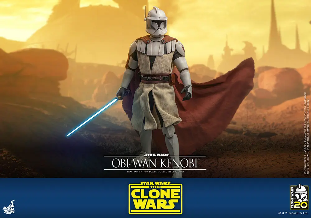 Star Wars The Clone Wars akční figurka 1/6 Obi-Wan Kenobi 30 cm fotografii produktu