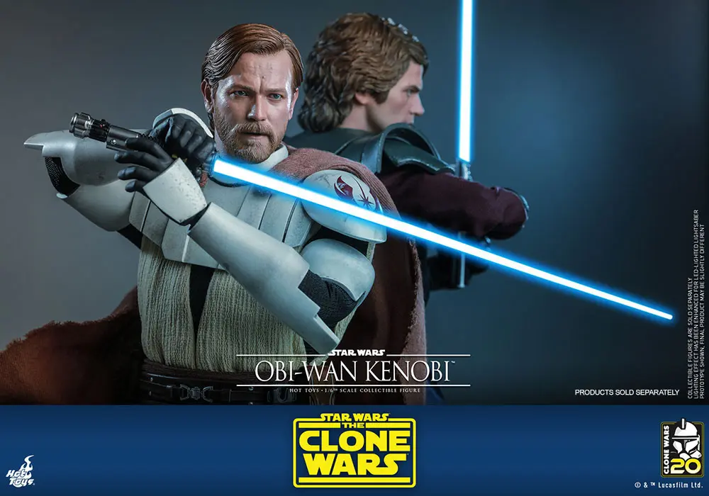 Star Wars The Clone Wars akční figurka 1/6 Obi-Wan Kenobi 30 cm fotografii produktu