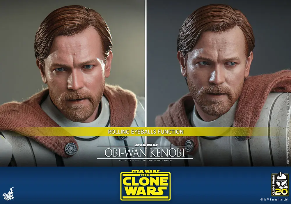Star Wars The Clone Wars akční figurka 1/6 Obi-Wan Kenobi 30 cm fotografii produktu