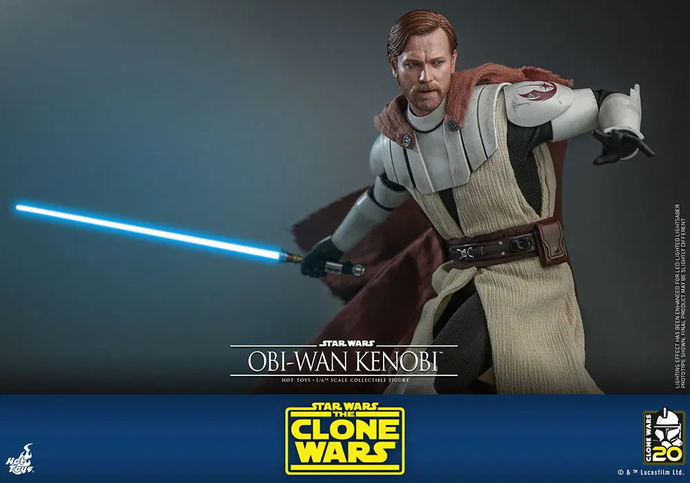 Star Wars The Clone Wars akční figurka 1/6 Obi-Wan Kenobi 30 cm fotografii produktu