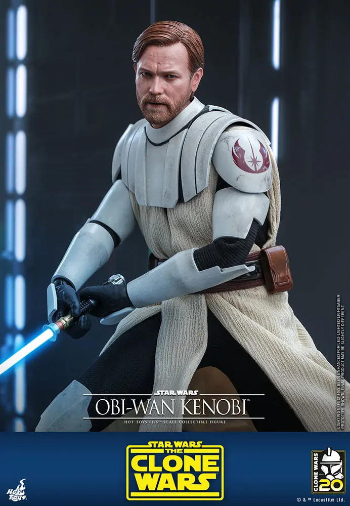 Star Wars The Clone Wars akční figurka 1/6 Obi-Wan Kenobi 30 cm fotografii produktu