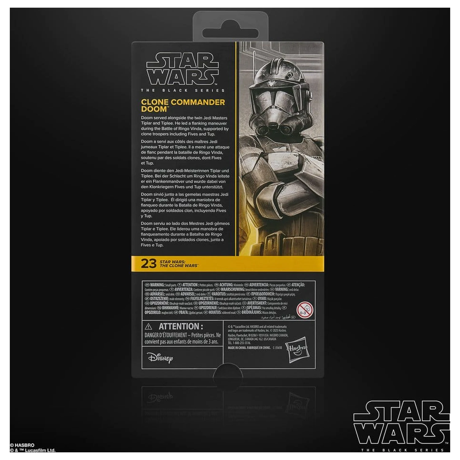 Star Wars: The Clone Wars Black Series akční figurka Clone Commander Doom 15 cm fotografii produktu