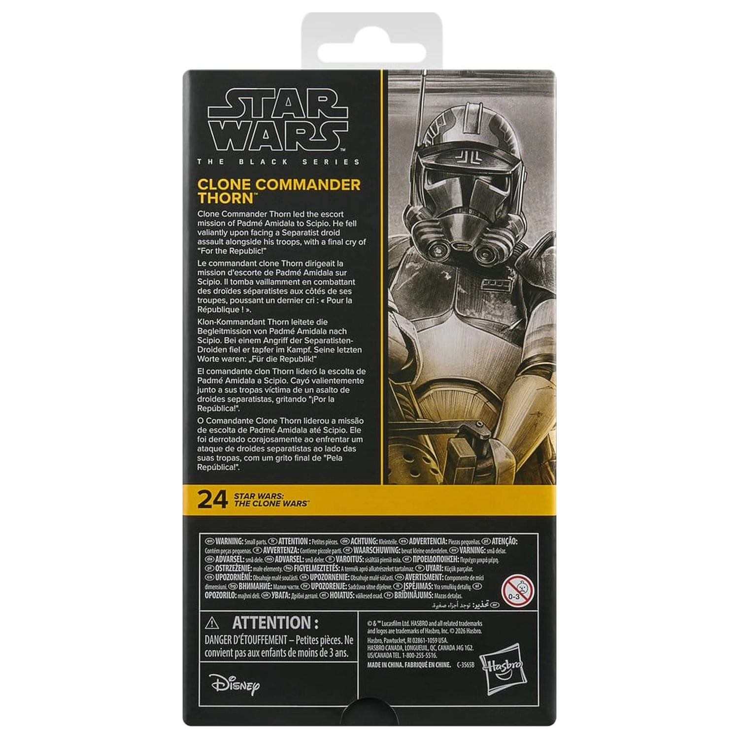 Star Wars: The Clone Wars Black Series akční figurka Clone Commander Thorn 15 cm fotografii produktu