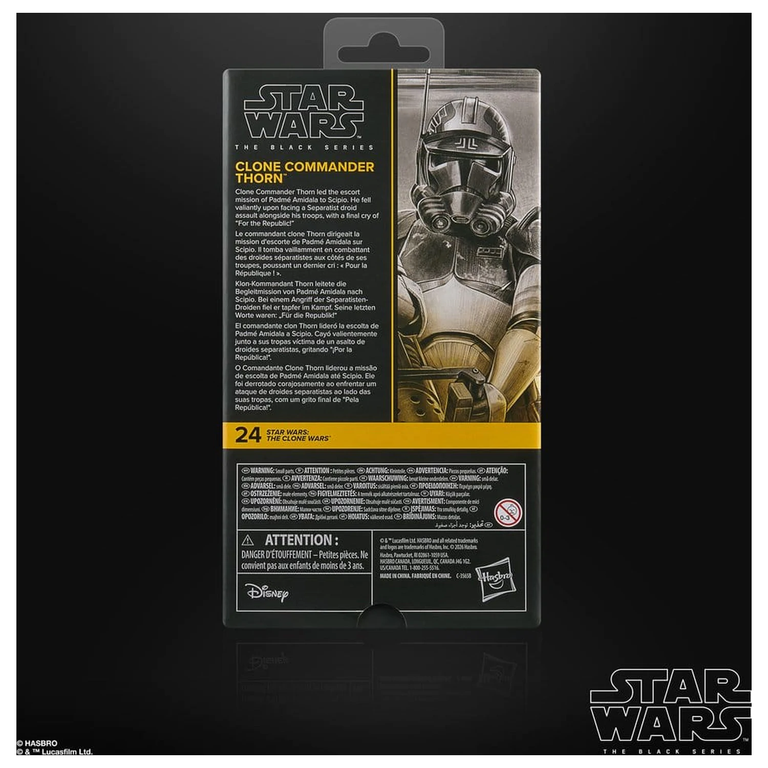 Star Wars: The Clone Wars Black Series akční figurka Clone Commander Thorn 15 cm fotografii produktu