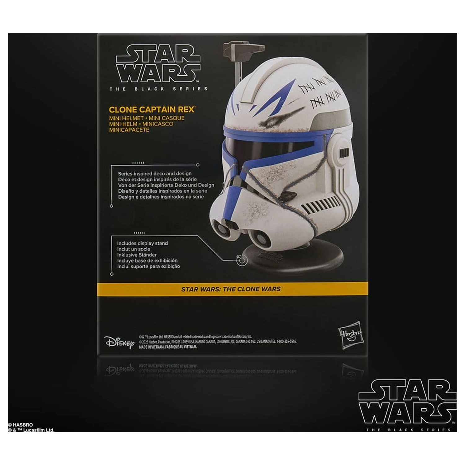 Star Wars: The Clone Wars Black Series Mini helma Clone Captain Rex 15 cm fotografii produktu