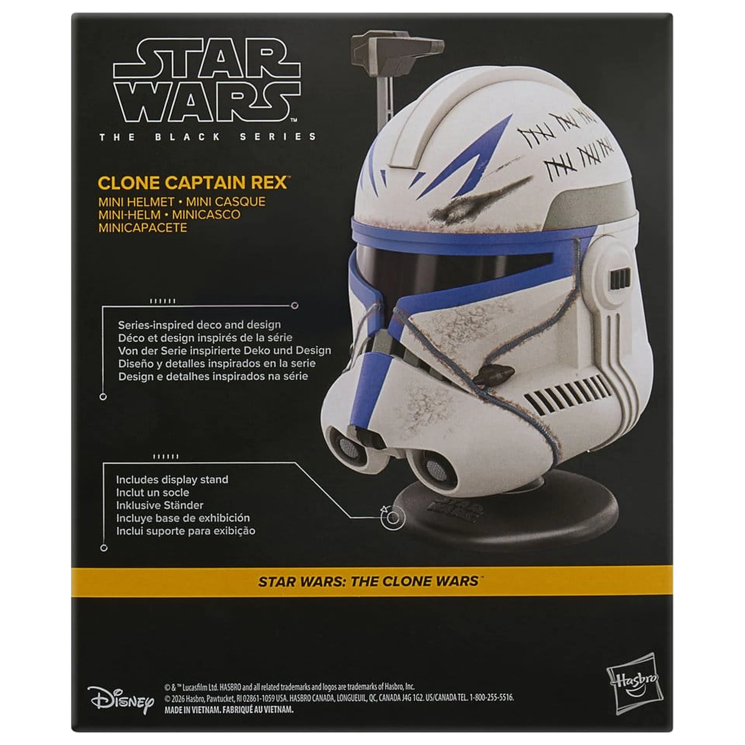 Star Wars: The Clone Wars Black Series Mini helma Clone Captain Rex 15 cm fotografii produktu