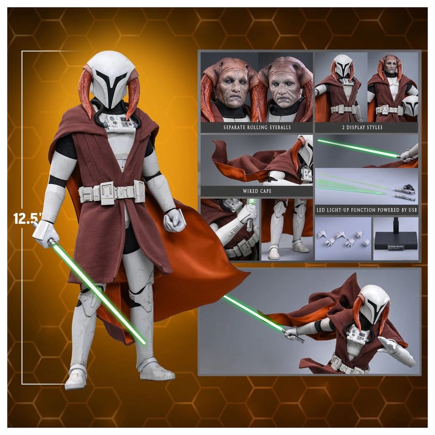 Star Wars: The Clone Wars Televizní mistrovské dílo akční figurka 1/6 Saesee Tiin (klonové brnění) 32 cm fotografii produktu