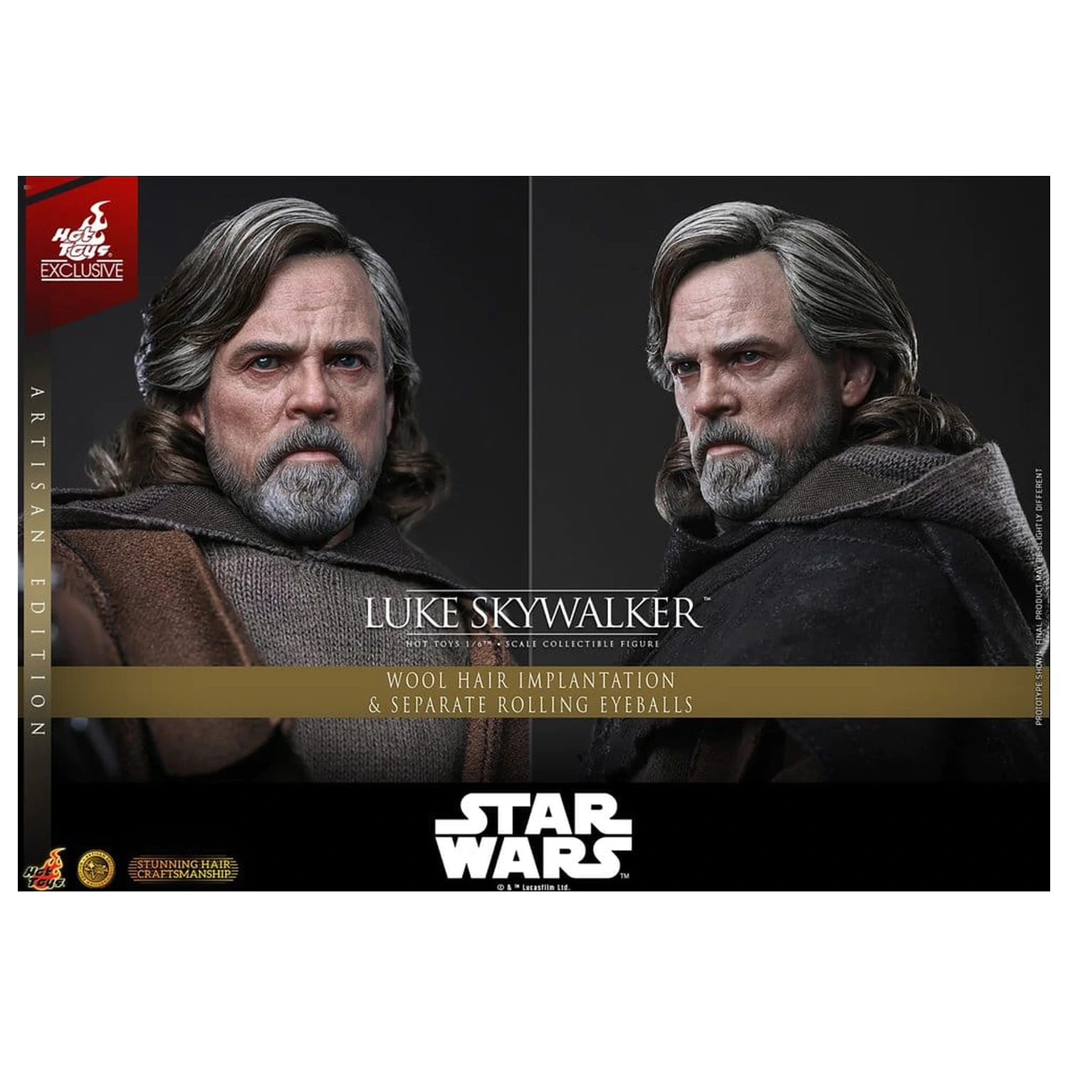 Star Wars: The Last Jedi Movie Masterpiece akční figurka 1/6 Luke Skywalker (Artisan Edition) 29 cm fotografii produktu