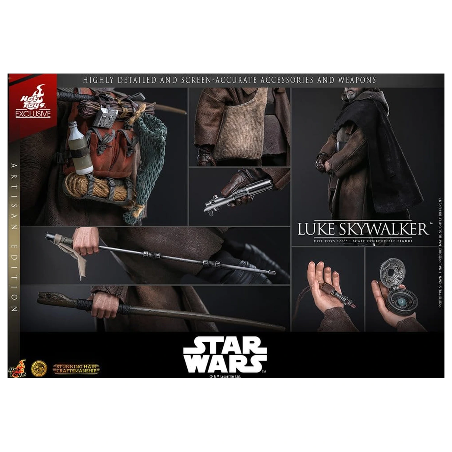 Star Wars: The Last Jedi Movie Masterpiece akční figurka 1/6 Luke Skywalker (Artisan Edition) 29 cm fotografii produktu