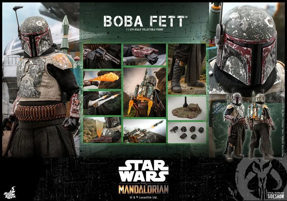 Star Wars The Mandalorian akční figurka 1/6 Boba Fett 30 cm fotografii produktu