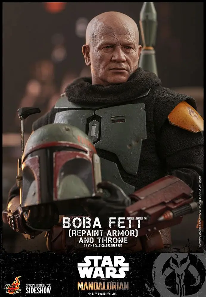Star Wars The Mandalorian Akční figurka 1/6 Boba Fett (Repaint Armor) a Trůn 30 cm fotografii produktu