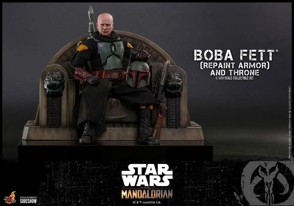 Star Wars The Mandalorian Akční figurka 1/6 Boba Fett (Repaint Armor) a Trůn 30 cm fotografii produktu