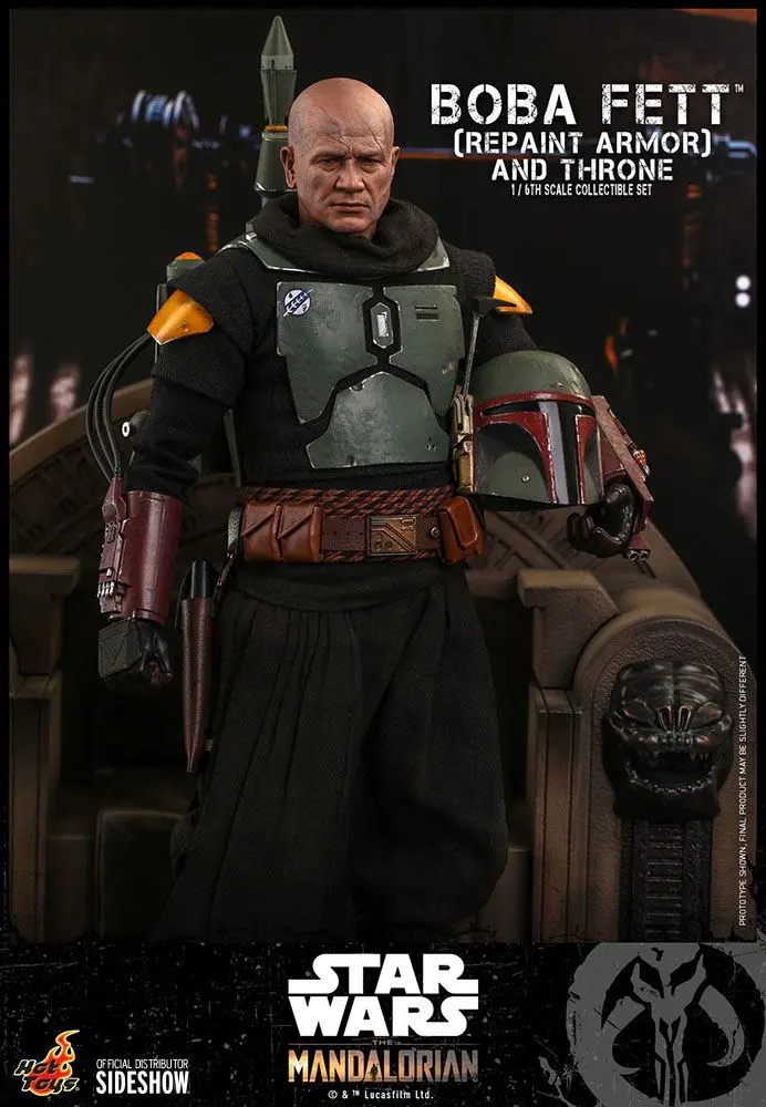 Star Wars The Mandalorian Akční figurka 1/6 Boba Fett (Repaint Armor) a Trůn 30 cm fotografii produktu