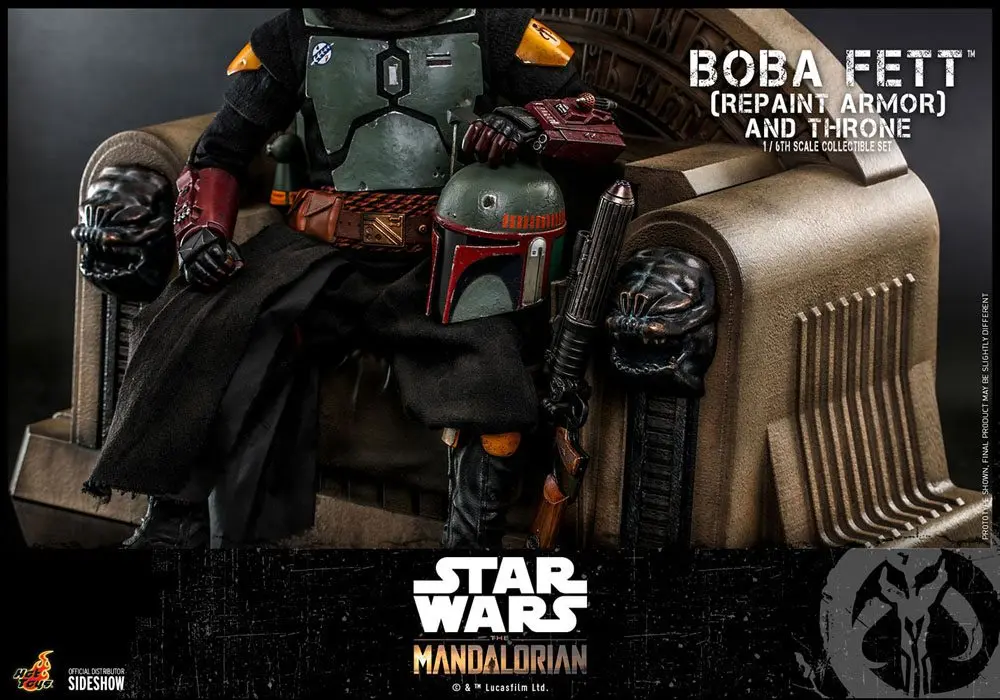Star Wars The Mandalorian Akční figurka 1/6 Boba Fett (Repaint Armor) a Trůn 30 cm fotografii produktu