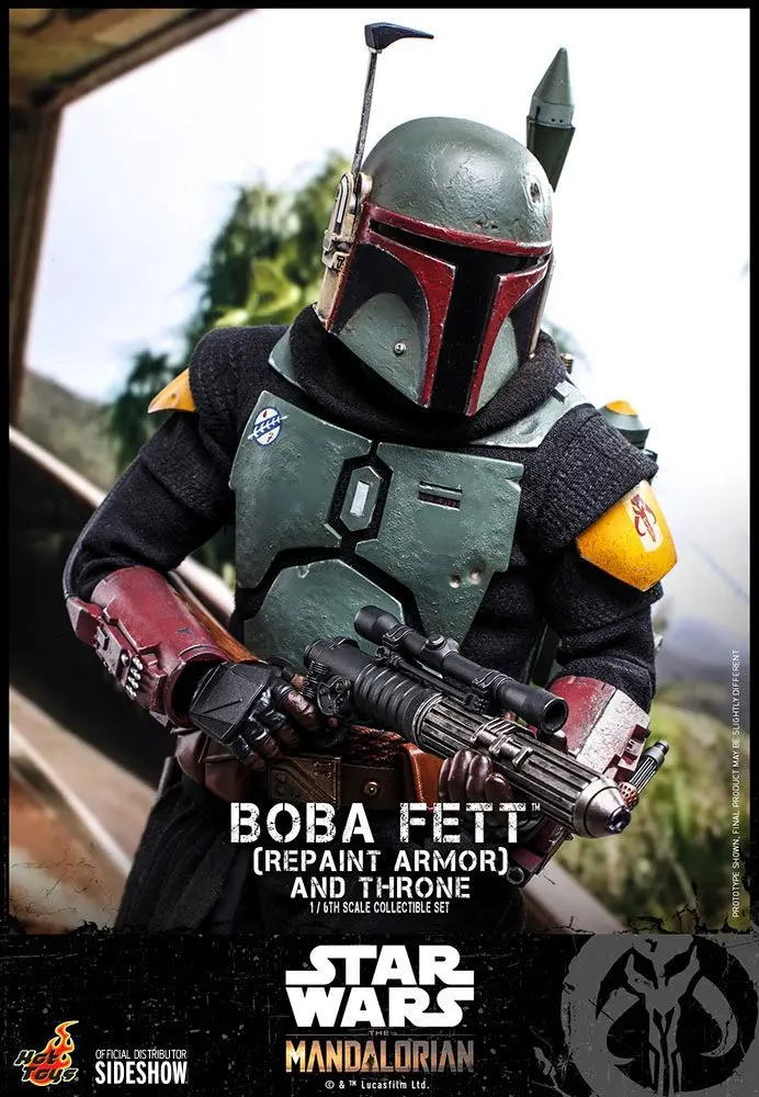 Star Wars The Mandalorian Akční figurka 1/6 Boba Fett (Repaint Armor) a Trůn 30 cm fotografii produktu