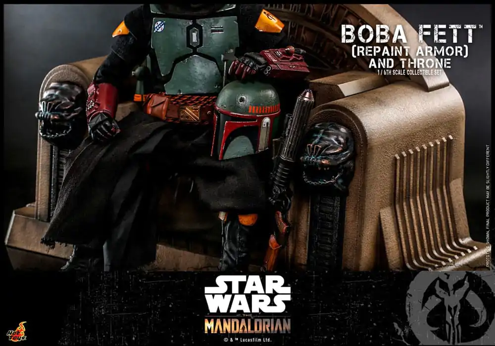 Star Wars: The Mandalorian Akční figurka 1/6 Boba Fett Repaint Armor and Throne Special Edition 30 cm fotografii produktu