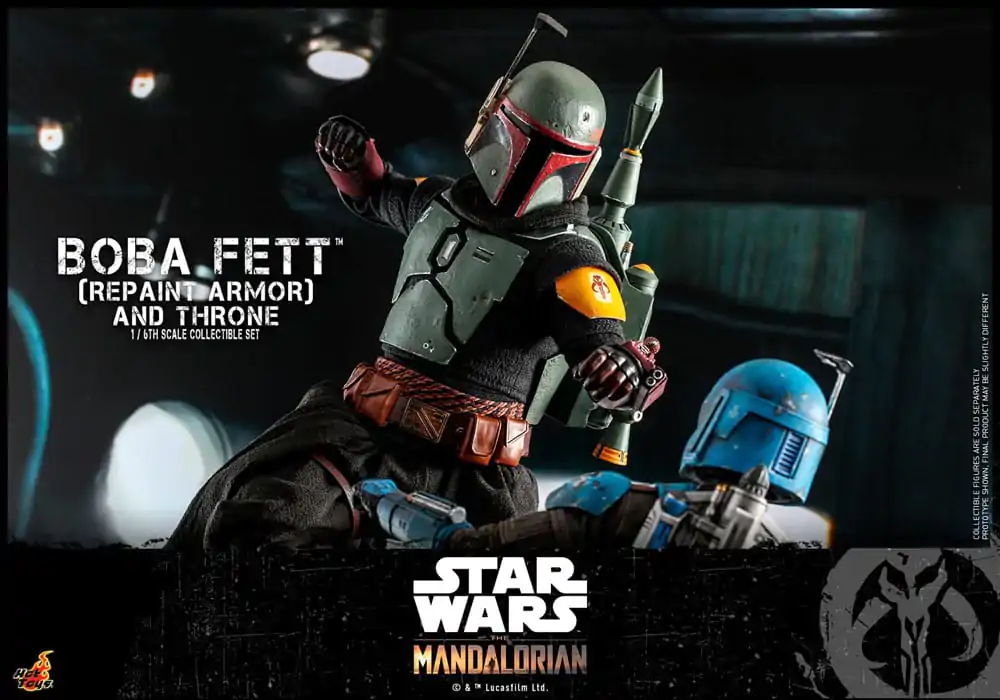 Star Wars: The Mandalorian Akční figurka 1/6 Boba Fett Repaint Armor and Throne Special Edition 30 cm fotografii produktu