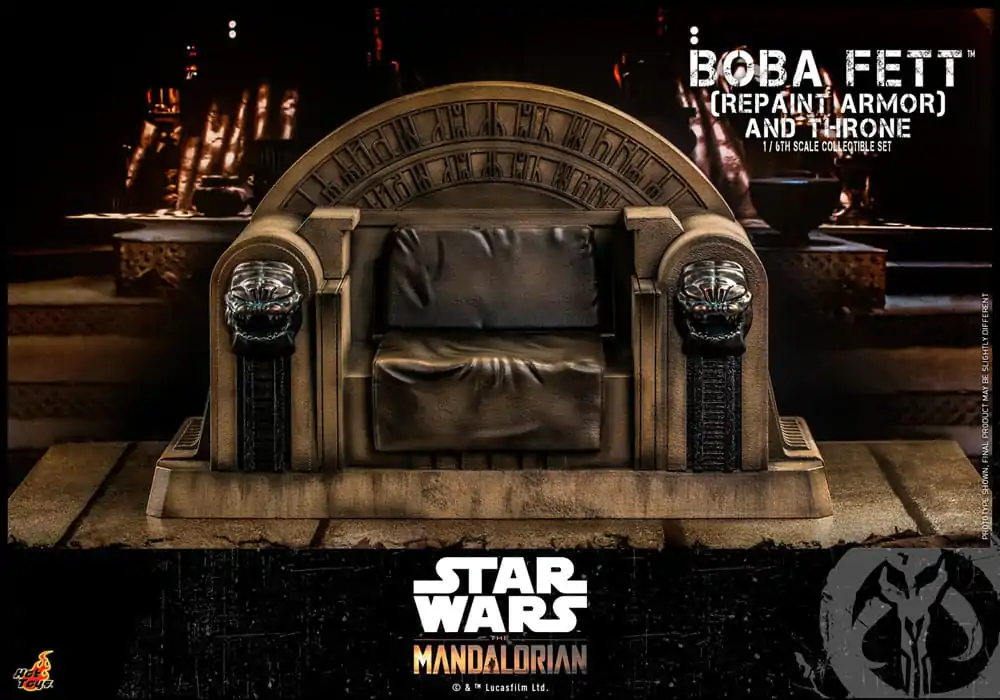 Star Wars: The Mandalorian Akční figurka 1/6 Boba Fett Repaint Armor and Throne Special Edition 30 cm fotografii produktu