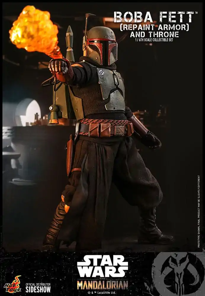 Star Wars: The Mandalorian Akční figurka 1/6 Boba Fett Repaint Armor and Throne Special Edition 30 cm fotografii produktu