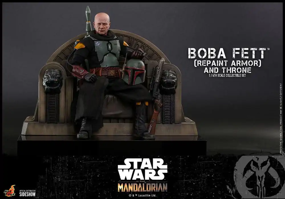 Star Wars: The Mandalorian Akční figurka 1/6 Boba Fett Repaint Armor and Throne Special Edition 30 cm fotografii produktu
