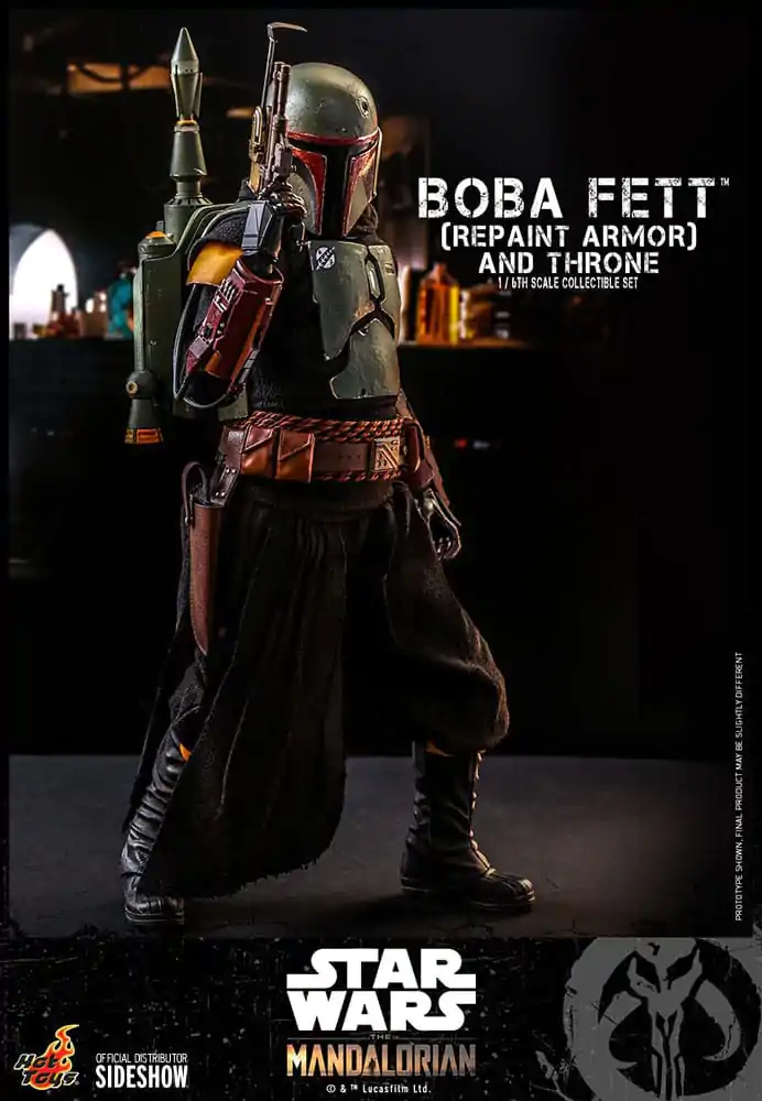 Star Wars: The Mandalorian Akční figurka 1/6 Boba Fett Repaint Armor and Throne Special Edition 30 cm fotografii produktu