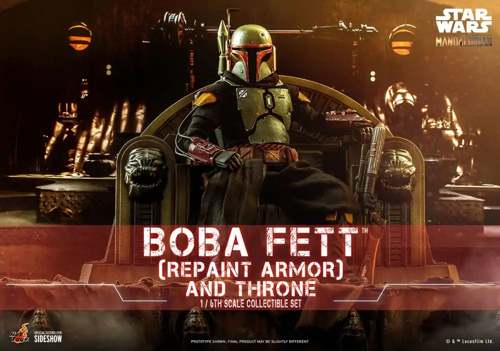 Star Wars: The Mandalorian Akční figurka 1/6 Boba Fett Repaint Armor and Throne Special Edition 30 cm fotografii produktu