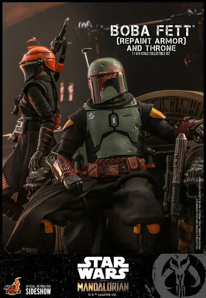 Star Wars: The Mandalorian Akční figurka 1/6 Boba Fett Repaint Armor and Throne Special Edition 30 cm fotografii produktu