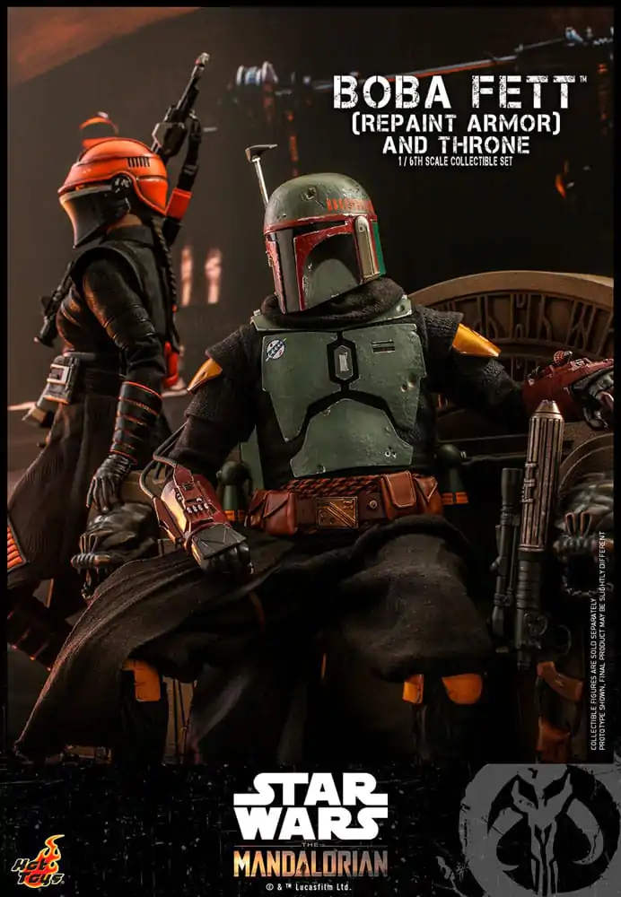 Star Wars: The Mandalorian Akční figurka 1/6 Boba Fett Repaint Armor and Throne Special Edition 30 cm fotografii produktu