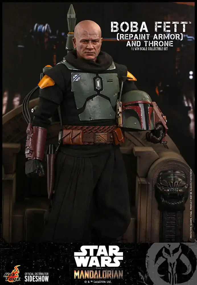 Star Wars: The Mandalorian Akční figurka 1/6 Boba Fett Repaint Armor and Throne Special Edition 30 cm fotografii produktu