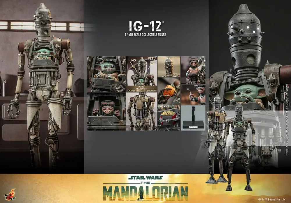 Star Wars: The Mandalorian Akční figurka 1/6 IG-12 36 cm fotografii produktu