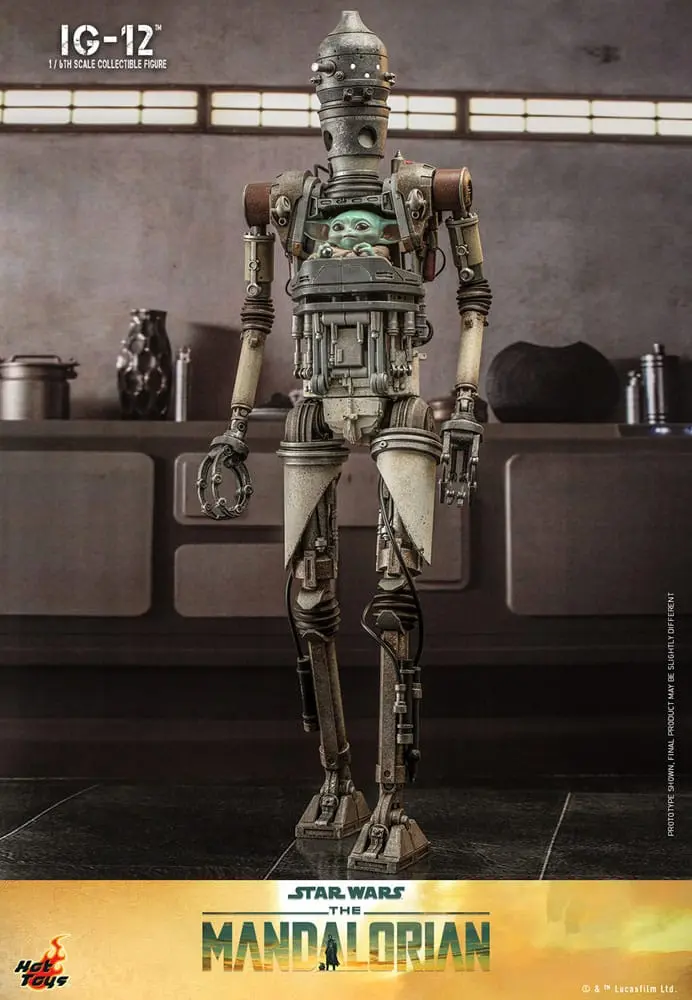 Star Wars: The Mandalorian Akční figurka 1/6 IG-12 36 cm fotografii produktu