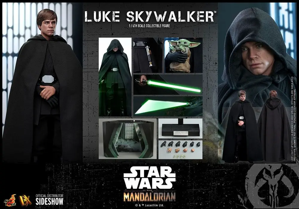 Star Wars The Mandalorian Akční figurka 1/6 Luke Skywalker 30 cm fotografii produktu