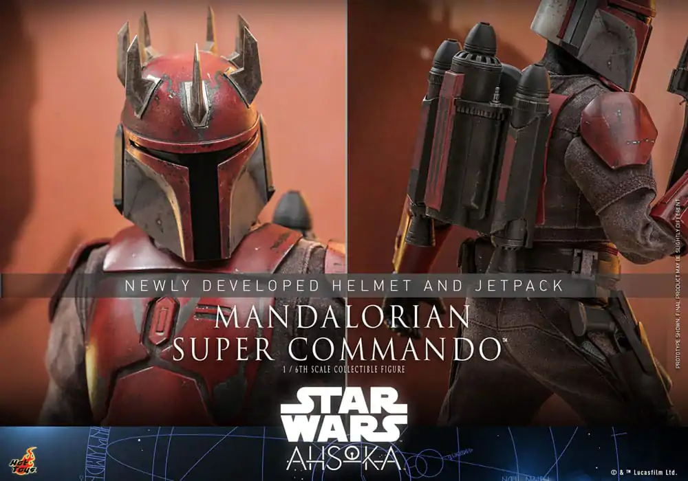 Star Wars: The Mandalorian Akční figurka 1/6 Mandalorian Super Commando 31 cm fotografii produktu