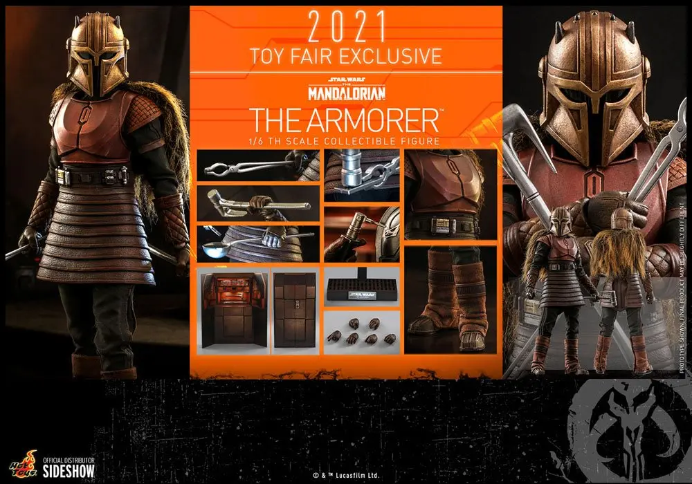 Star Wars The Mandalorian Akční figurka 1/6 The Armorer 2021 Toy Fair Exclusive 29 cm fotografii produktu