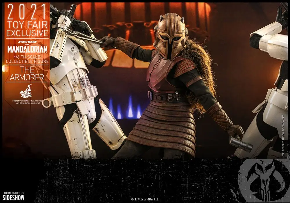 Star Wars The Mandalorian Akční figurka 1/6 The Armorer 2021 Toy Fair Exclusive 29 cm fotografii produktu