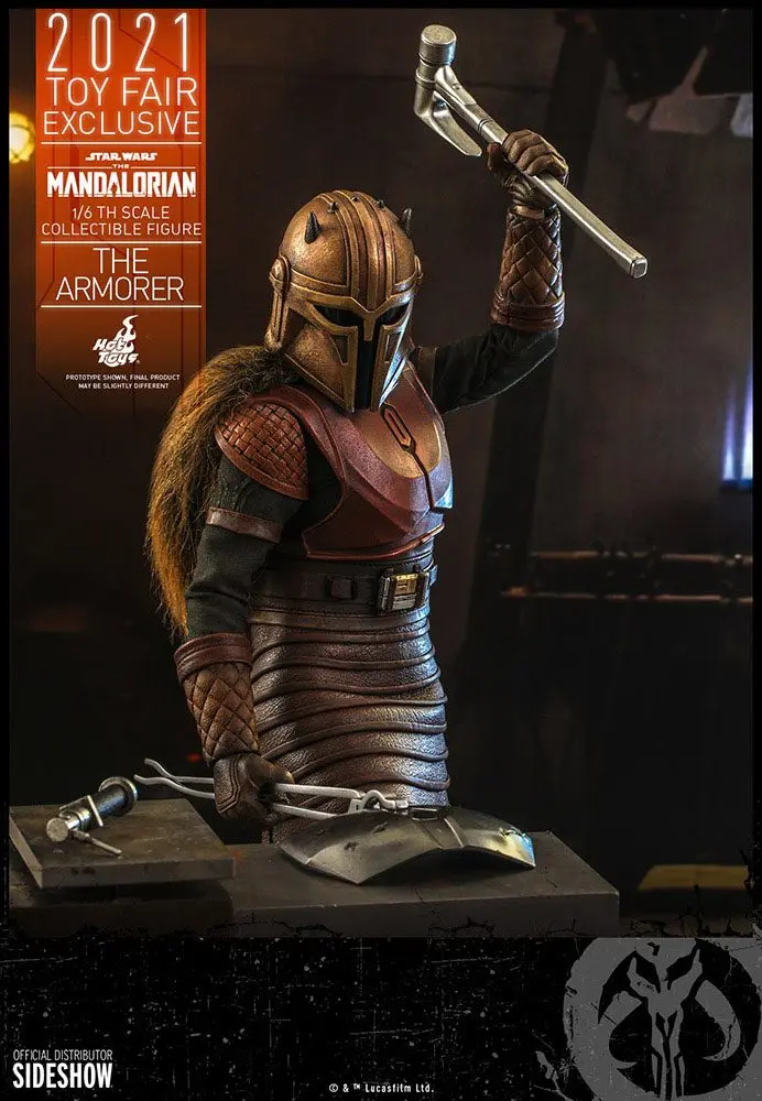 Star Wars The Mandalorian Akční figurka 1/6 The Armorer 2021 Toy Fair Exclusive 29 cm fotografii produktu