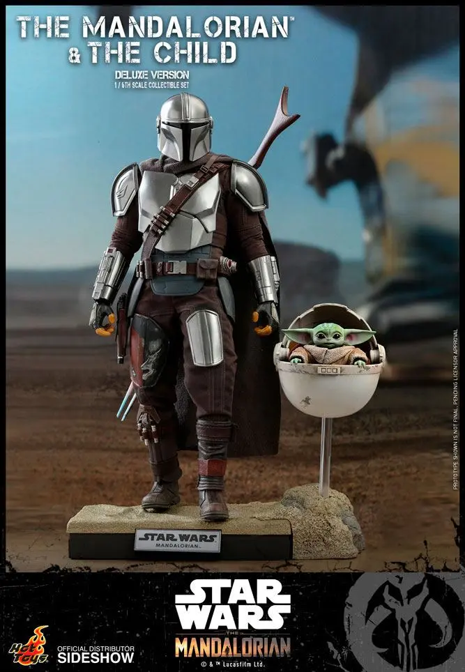 Star Wars The Mandalorian Akční figurky 2-Pack 1/6 The Mandalorian & The Child Deluxe 30 cm fotografii produktu