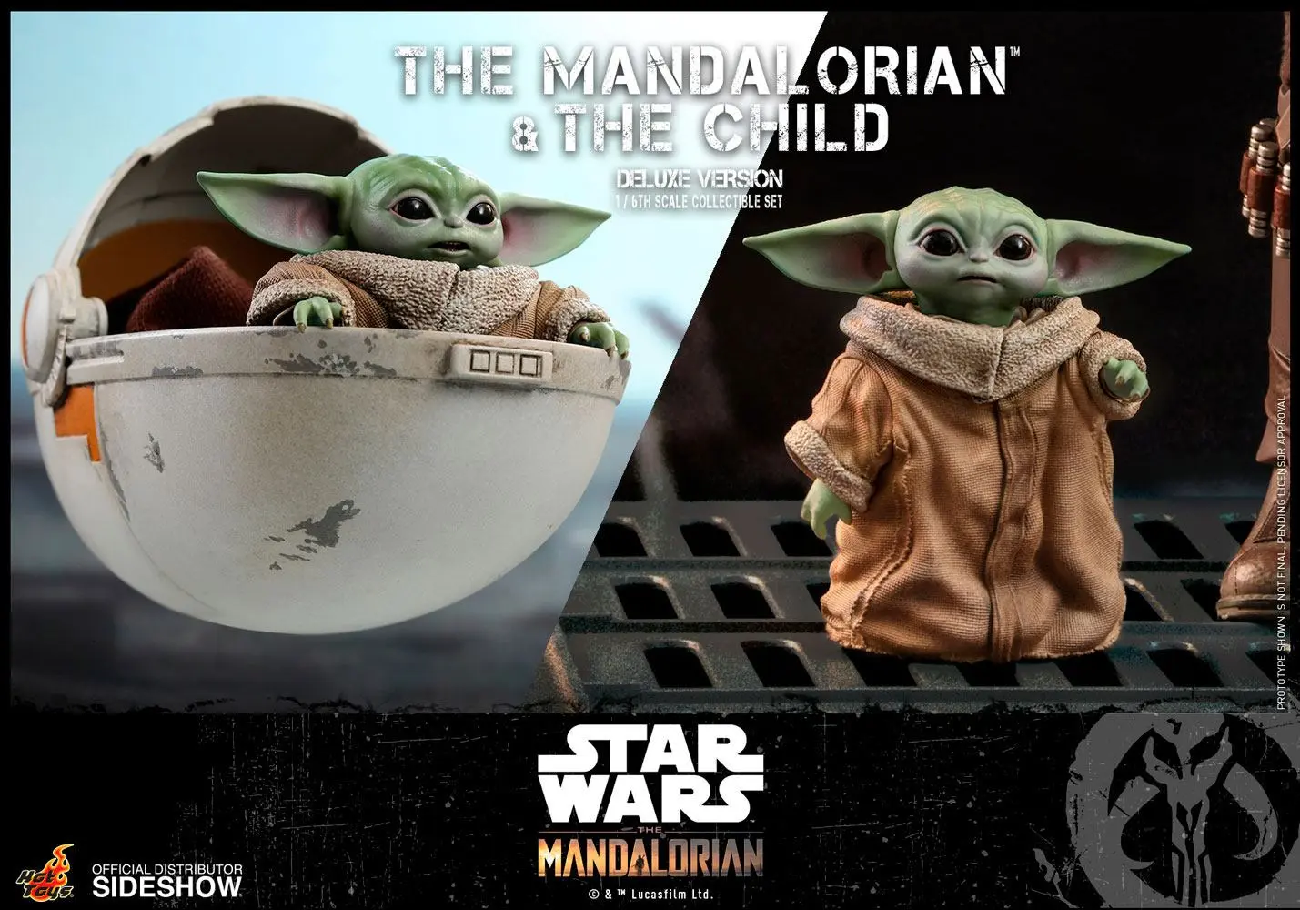 Star Wars The Mandalorian Akční figurky 2-Pack 1/6 The Mandalorian & The Child Deluxe 30 cm fotografii produktu