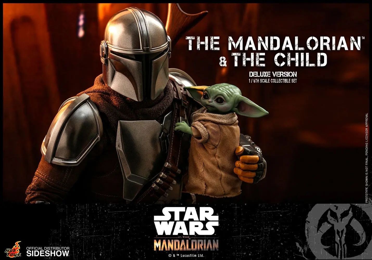 Star Wars The Mandalorian Akční figurky 2-Pack 1/6 The Mandalorian & The Child Deluxe 30 cm fotografii produktu