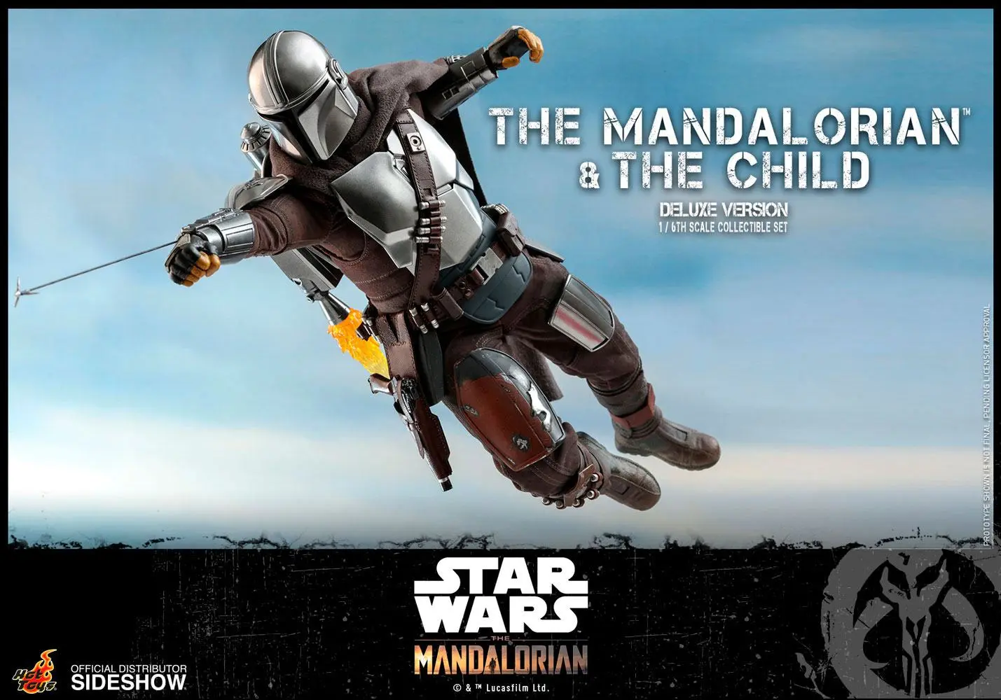 Star Wars The Mandalorian Akční figurky 2-Pack 1/6 The Mandalorian & The Child Deluxe 30 cm fotografii produktu