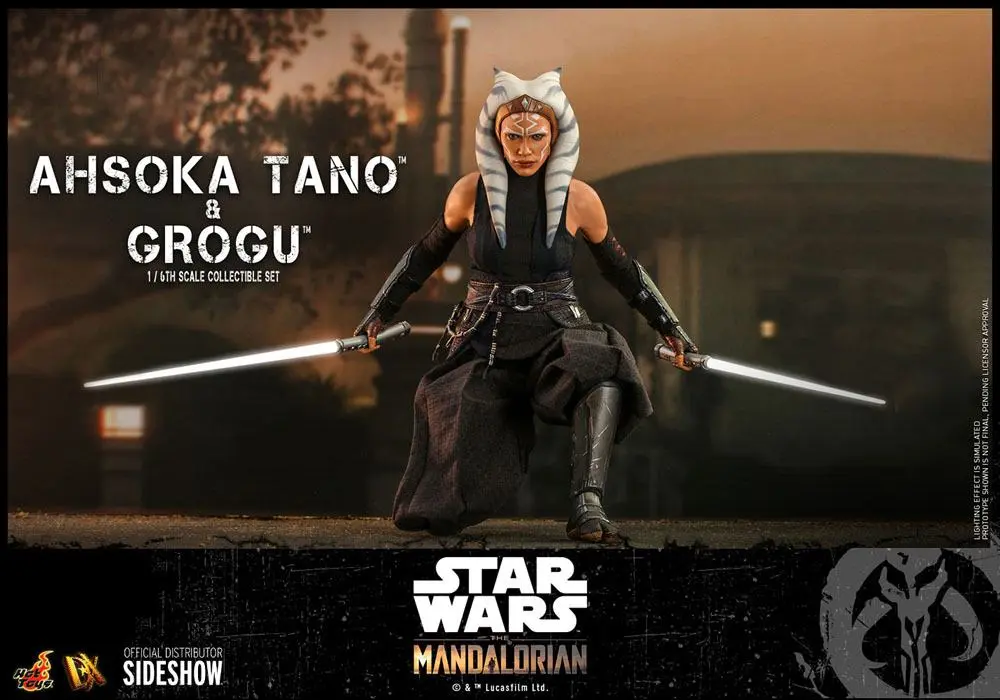 Star Wars The Mandalorian Akční figurka 2-Pack 1/6 Ahsoka Tano & Grogu 29 cm fotografii produktu