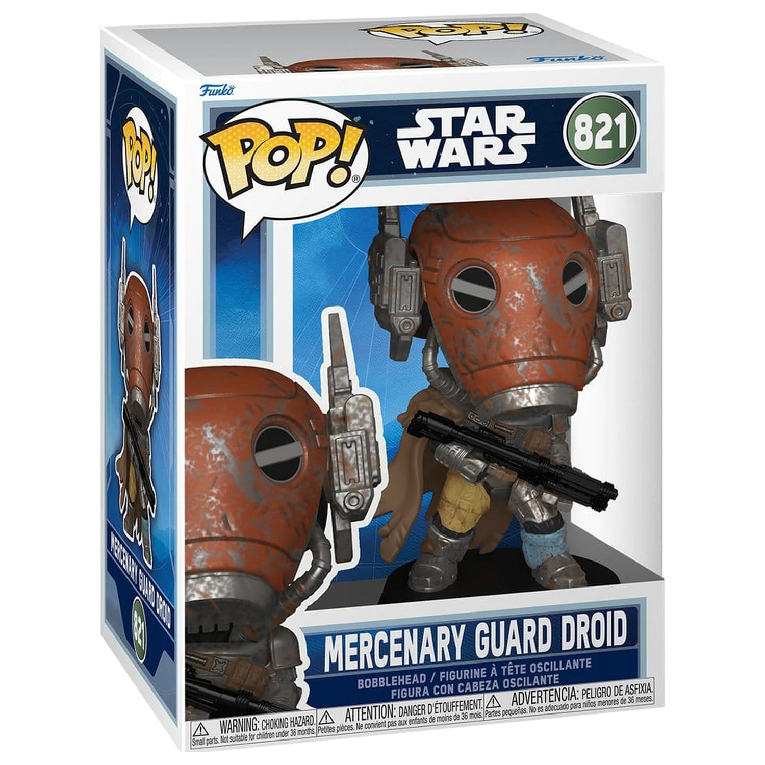 Star Wars: The Mandalorian and Grogu Funko POP! Vinyl Bobblehead figurka Mercenary Guard Droid 9 cm fotografii produktu