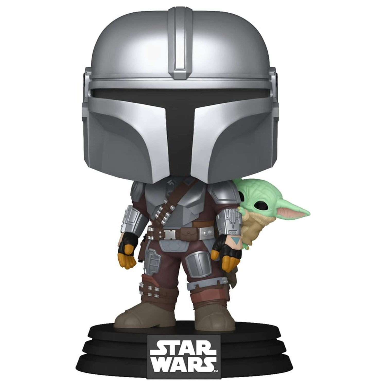 Star Wars: The Mandalorian and Grogu Funko POP! Vinyl Bobblehead figurka The Mandalorian with Grogu 9 cm fotografii produktu