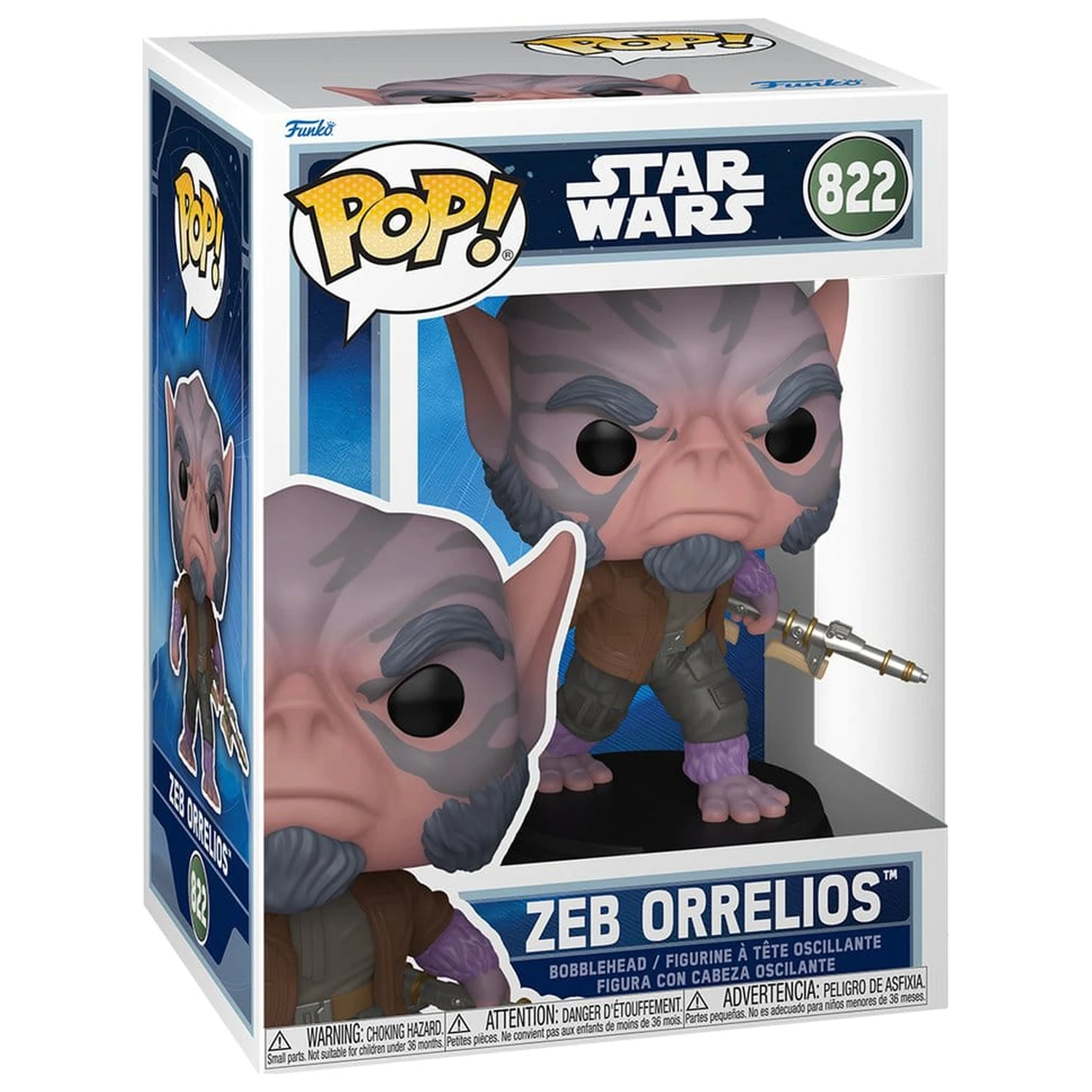 Star Wars: The Mandalorian and Grogu Funko POP! Vinyl Bobblehead figurka Zeb Orrelios  9 cm fotografii produktu