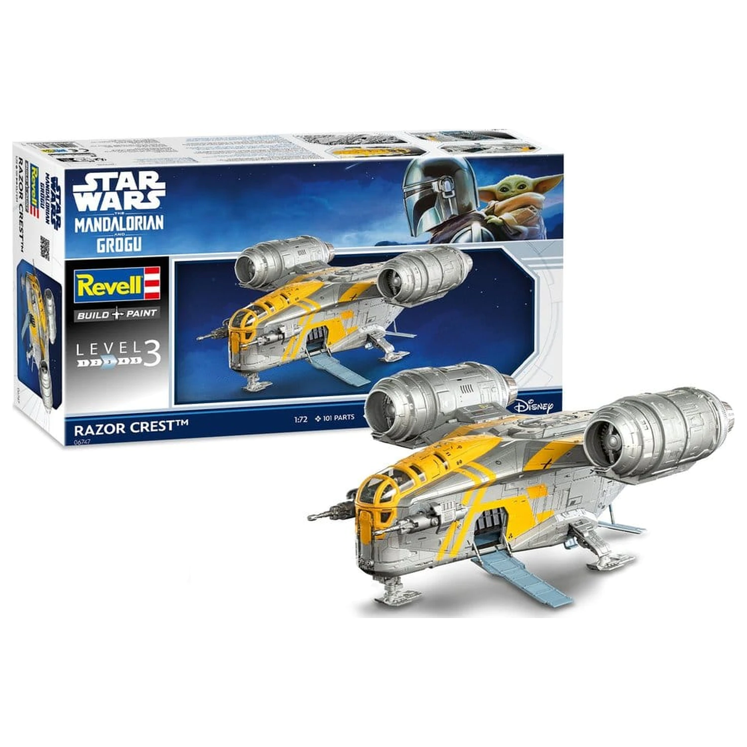 Star Wars The Mandalorian a Grogu Revell Model Kit 1/72 Razor Crest 34 cm fotografii produktu