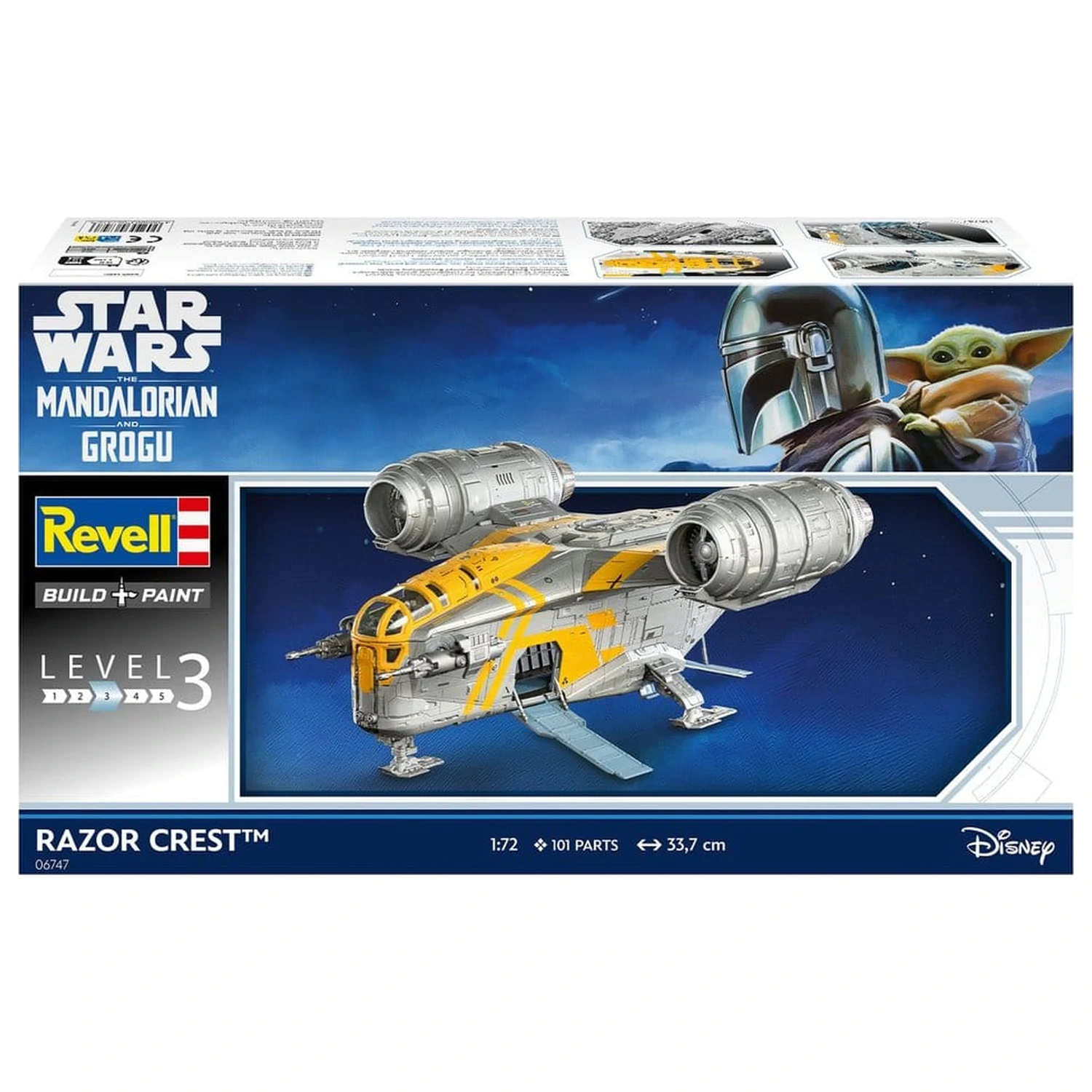 Star Wars The Mandalorian a Grogu Revell Model Kit 1/72 Razor Crest 34 cm fotografii produktu