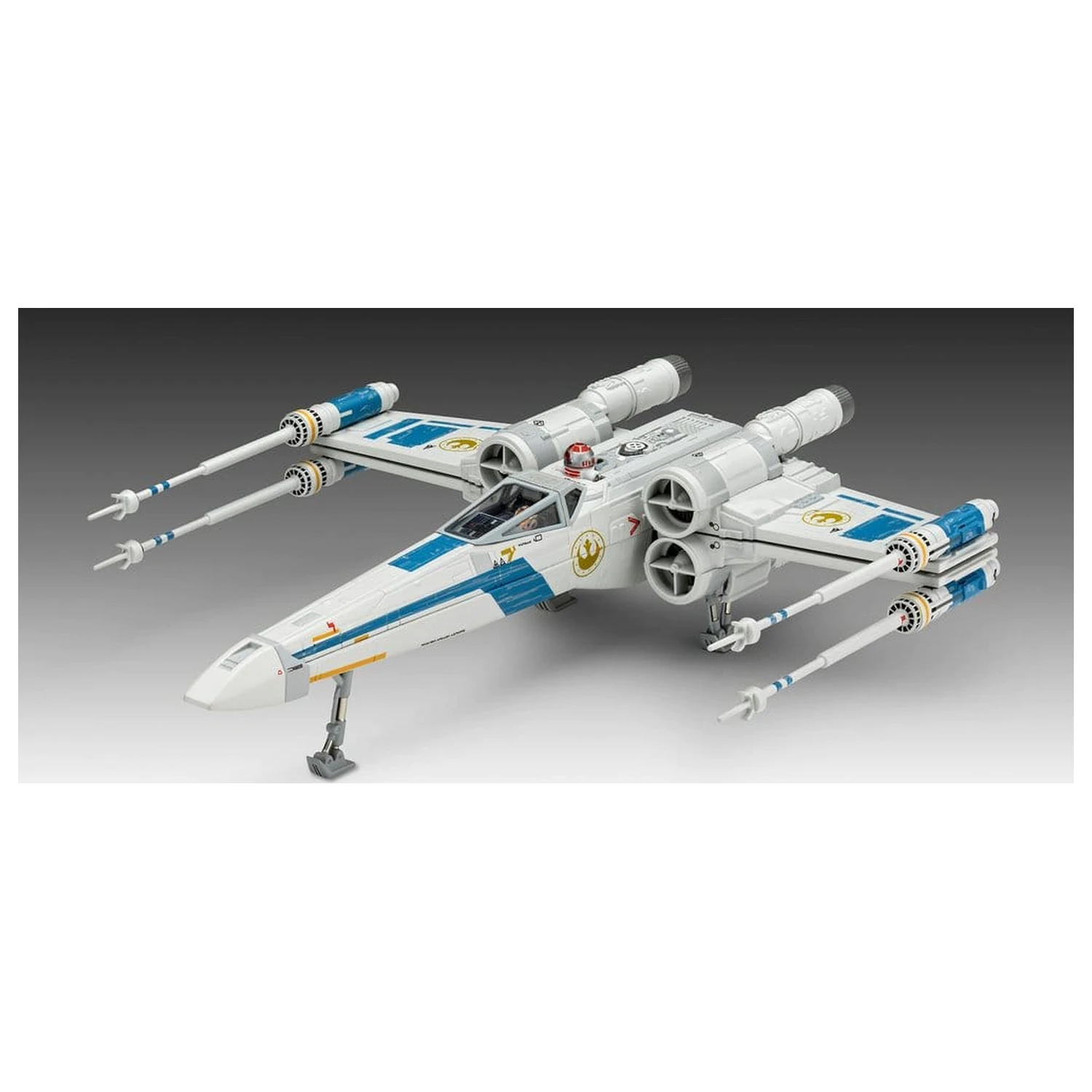 Star Wars The Mandalorian and Grogu Revell Model Set Model Kit 1/57 New Republic X-Wing Fighter 22 cm fotografii produktu