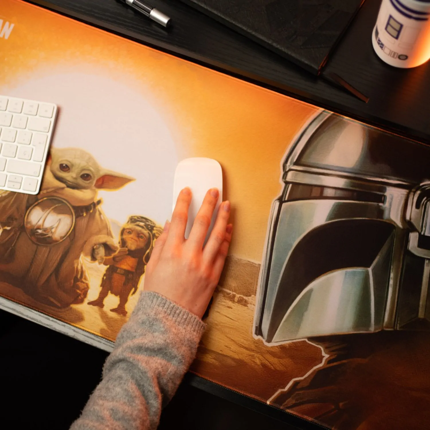 Star Wars: The Mandalorian and Grogu XL podložka pod myš 80 x 35 cm fotografii produktu