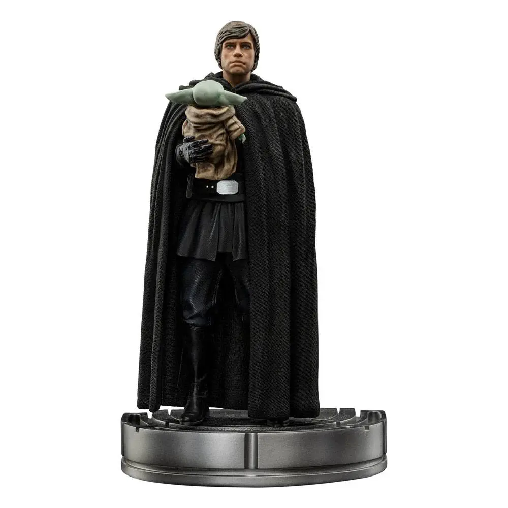 Star Wars The Mandalorian Art Scale socha 1/10 Luke Skywalker a Grogu 21 cm fotografii produktu