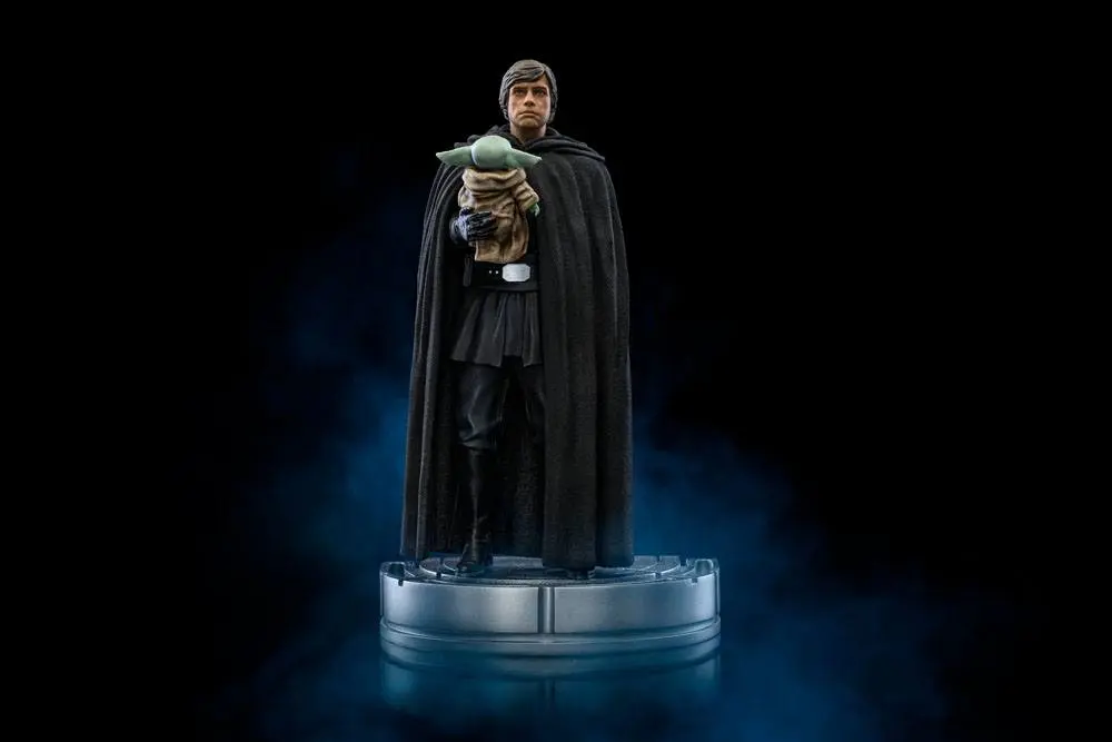 Star Wars The Mandalorian Art Scale socha 1/10 Luke Skywalker a Grogu 21 cm fotografii produktu